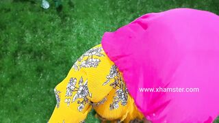 Morning anal sex outdoors with girlfriend, fucking mms video