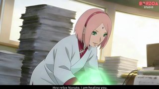 Naruto Fucks and Creampie Sarada while Sakura is watching, He betrayed Boruto (Part 1) (Uncensored Hentai)