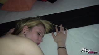 Povbitch Extremely skinny blonde teen scream like a. when she has orgasm