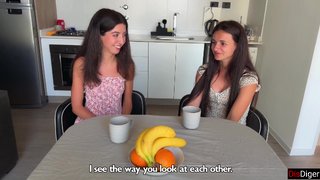 Lucky Guy Fucks Girlfriend and Her Friend - Threesome Cum Play
