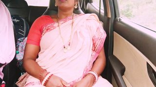 Indian maid car sex Telugu dirty talks.