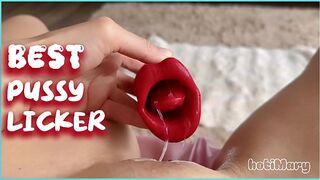 OMG!!!THIS PUSSY LICKER TOY EAT MY WET HORNY PUSSY