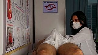 Nurse surprised to see patient's erection!