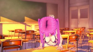 Pink Haired Girl Pleasuring Herself - Hot Hentai Preview
