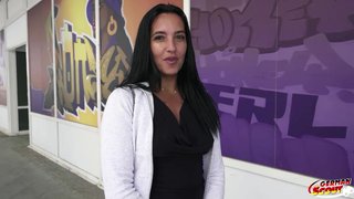 GERMAN SCOUT - Brown Skin Inked Molly Lollipop Pick Up for First Casting Fuck