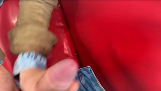 Handjob in a public cafe on a first date
