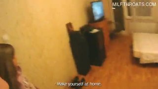 Horny pussy home blowjob