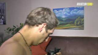 German Couple Homemade Oral... She Deepthroats Then He Eats Her Out