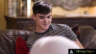 MOMMYS BOY - Hungry MILF Wants Her Stepson In Her Ass Until He Cums On It