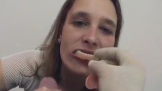 Toothless blowjob