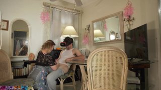 Stepson gets sex while watching vr porn