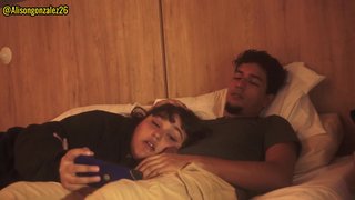 My stepbrother sleeps with me and accidentally puts his penis in my mouth and we almost get caught