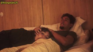 My stepbrother sleeps with me and accidentally puts his penis in my mouth and we almost get caught