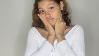 horny 18 year old woman moving her ass