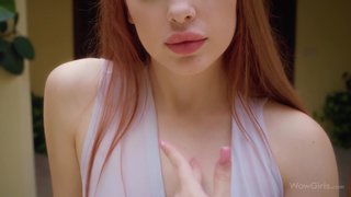 Redhead Masturbates in Varied Positions