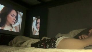 Best friends watching a movie in bed, we all know how that's going to end