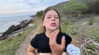 I'm going to the beach with my horny neighbor