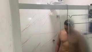 I got home from the gym horny as hell and decided to milk my dick