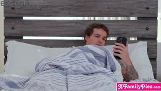 Ignoring stepsis but she sucks and rides my morning wood anyway
