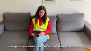 Caught Bus Conductor Cheating Passengers and Fucked Him Cum in Pussy
