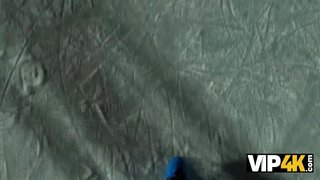 VIP4K. Funky Town got caught at a public skating rink and got fucked