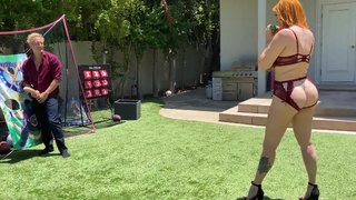 Horny Redhead Stepmom Can't Resist StepSon's Huge Bulge– Balls Deep Creampie