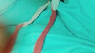 Buried fingers make tight pussy cum