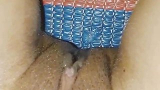 Desi teen College student fingering her pussy before going to College