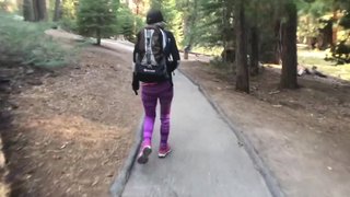 Sex in the Sequoias! We fucked on a 2,000 year old tree!
