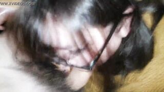 Scooby Doo Cosplay Velma gets fucked while she lost her glasses