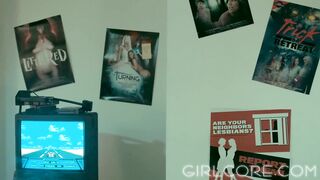 GIRLCORE Nerdy Lesbians Blinded By Science & Hot Virtual MILF