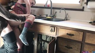 lucky plumber fucked by teen - Erin Electra