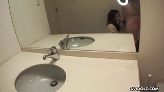 Japanese gal Rinoa Yuuki sucks dick in POV, uncensored