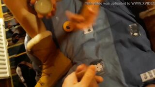 Shitfaced after ski woman gets caught and fucked