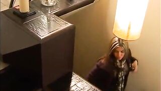 Stunning milf caught by a thief and violently a.!