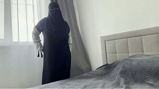 Your Arab female friend is masturbating and wants you to jerk off to her.