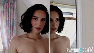 German MILF with curves Marisa Ehret gives a sensual striptease