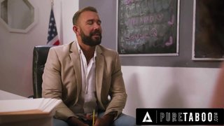 PURE TABOO Desperate Lesbians Pixie Smalls & Myra Moans Let Pervert Teacher Fuck Them To Stop Bully