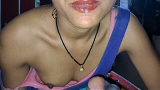 Bhabhi Blowjob on Throbbing Cock | Hot Desi Oral