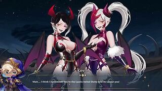 Threesome with Succubi and A lot of Sex | Erotic Card Battler | Aura Hentai Cards Ep 12