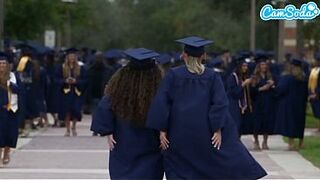 College Sluts Remember Their Graduation Day
