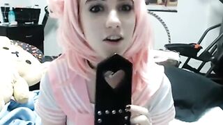 Lana Rain Pink cute pink school uniform masturbation FULL VID