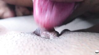 Close Up Khalessi Big Clit Erection Wet Pussy Licking Till Cum In His Mouth