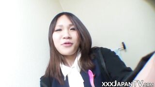 Homemade Asian smoking before unleashing ass gas solo