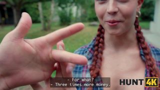 HUNT4K. Her perfect ass was made for public cheating