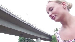 GERMAN SCOUT - GREEN EYES TEEN HUGE DICK FUCK AT CASTING
