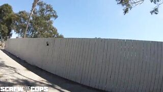 Screw the Cops - white female cop fucked by three BBC