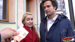 GERMAN SCOUT - ROUGH ANAL FOR SKINNY MILF AT STREET CASTING