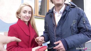 GERMAN SCOUT - ROUGH ANAL FOR SKINNY MILF AT STREET CASTING