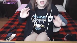 I made cute ponytails and a gentle blowjob